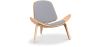 Designer armchair - Scandinavian armchair - Fabric upholstery - Lucy image 7