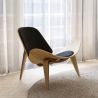 Designer armchair - Scandinavian armchair - Fabric upholstery - Lucy image 7