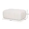 Modular Pouf Upholstered In Bouclé Fabric - Modern Design (93х63) – Compatible With Bianca Modular Sofa image 7