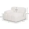 Right Corner Armchair - Upholstered In Bouclé Fabric - Compatible With Bianca Modular Sofa image 7