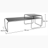 Buy Lacky Coffee Table - Wood and Steel  Black 13310 home delivery