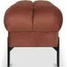 Chesterfield Style Bench Upholstered In Velvet With Iron Legs - Hamptons image 7