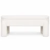 Bench With Storage Upholstered In Off-White Bouclé Fabric – Modern Seat For Living Room And Bedroom - Boreta image 7
