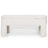 Bench With Storage Upholstered In Off-White Bouclé Fabric – Modern Seat For Living Room And Bedroom - Boreta image 7