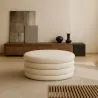 Modern Ottoman With Storage Upholstered In Bouclé Fabric Multifunctional As Coffee Table - Dass image 7
