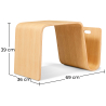 Buy Side Table - Design Magazine Rack - Wood - Audrey Natural wood 16322 in the Europe