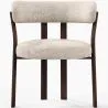 Living room armchair with armrests upholstered in Chenille – Dark wood-effect legs – Ergonomic and modern design – Okare image 7