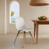 Dining chair with natural wood legs – Modern style and functionality - Broly image 7