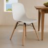 Dining chair with natural wood legs – Modern style and functionality - Broly image 7