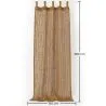 Shade Curtain Awning Coconut Fiber 2.8x1.5M – 100% Natural Shade Sail image 7