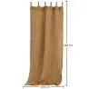Shade Curtain Awning Coconut Fiber 2.5x2M – 100% Natural Shade Sail image 7