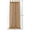 Shade Curtain Awning Coconut Fiber 2.1x1.5M – 100% Natural Shade Sail image 7