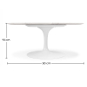 Buy Round Marble Dining Table - 90cm - Tuli Marble 13301 with a guarantee