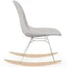 Rocking Chair Modern Fabric Upholstered for Adults - Steel and Wood Legs - Skögur image 7
