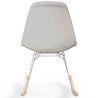 Rocking Chair Modern Fabric Upholstered for Adults - Steel and Wood Legs - Skögur image 7