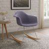 Rocking Chair Modern Fabric Upholstered – Nordic Style - Nordika image 7