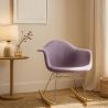 Rocking Chair Modern Fabric Upholstered – Nordic Style - Nordika image 7
