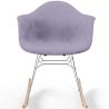 Rocking Chair Modern Fabric Upholstered – Nordic Style - Nordika image 7