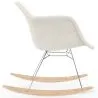 Rocking Chair Bouclé with Arms – Scandinavian Design with Steel and Wood - Nordika image 7