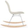 Rocking Chair  Minimalist Bouclé – Nordic Style with Wood and Steel Base - Skögur image 7