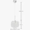 Modern Glass Pendant Lamp - Adjustable Cable - Dewers image 7
