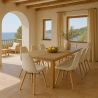 Dining chair Scandinavian upholstered in bouclé – Dining or desk - Skögur image 7