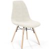 Dining chair Scandinavian upholstered in bouclé – Dining or desk - Skögur image 7
