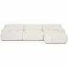Modular Sofa Chaise Longue Upholstered in Bouclé Fabric - 3/4 seater - Bianca image 7