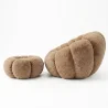 Armchair with Ottoman Upholstered – Soft Fabric – Rubi image 7