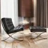 Design armchair with footrest - Leather upholstered - Town image 7