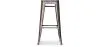 Industrial Design Bar Stool - Wood & Steel - 76cm - Stylix image 7