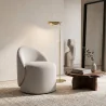 Stool Low Round – Upholstered Seat with Backrest – Yaby image 7
