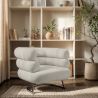 Designer armchair - Faux leather upholstery - Bivendun image 7