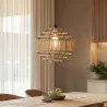 Pendant Light - Natural Rope and Black Metal Frame - Lapor image 7