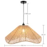 Pendant Lamp Natural Rope Boho Style – Handcrafted Natural Fiber Lampshade - Lunah image 7