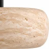 Ceiling Light Pendant – Wood & Travertine – Marguerite image 7