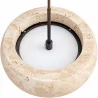 Ceiling Light Pendant – Wood & Travertine – Marguerite image 7