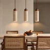 Ceiling Light Pendant Wood & Travertine - Élodie  image 7