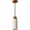 Ceiling Light Pendant Wood & Travertine - Élodie  image 7