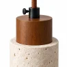 Ceiling Light Pendant Wood & Travertine - Élodie  image 7