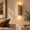 Wall Light – Wood & Travertine Wall Sconce – Violette image 7