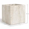 Wall Light – Square Travertine Wall Sconce – Violette image 7