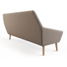 Buy Scandinavian design sofa 2 seater fabric Brown 55627 in the Europe