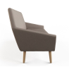 Buy Scandinavian design sofa 2 seater fabric Brown 55627 at Privatefloor