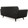Buy 2 Seater Sofa - Scandinavian Style - Linen Upholstered - Milton Black 55628 in the Europe