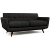Buy 2 Seater Sofa - Scandinavian Style - Linen Upholstered - Milton Black 55628 - prices