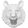 Buy Bear bust wall decor resin White 55732 - in the EU