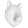 Buy Bear bust wall decor resin White 55732 - prices