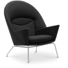 Buy Armchair with Armrests - Upholstered in Fabric - Oculus Black 57151 - prices