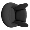 Buy Armchair with Armrests - Upholstered in Fabric - Oculus Black 57151 at Privatefloor